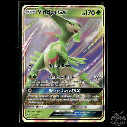 Virizion GX 34/214 SM - Lost Thunder NM Pokemon