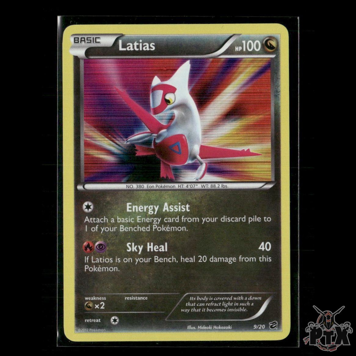 Latias Holo 9/20 Dragon Vault LP Pokemon
