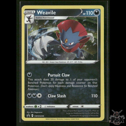 Weavile (Cosmos Holo) SWSH246 SWSH: Sword & Shield Promo Cards NM Pokemon