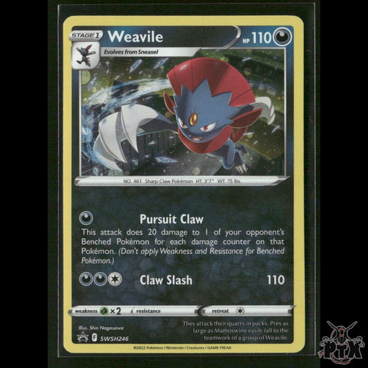 Weavile (Cosmos Holo) SWSH246 SWSH: Sword & Shield Promo Cards NM Pokemon