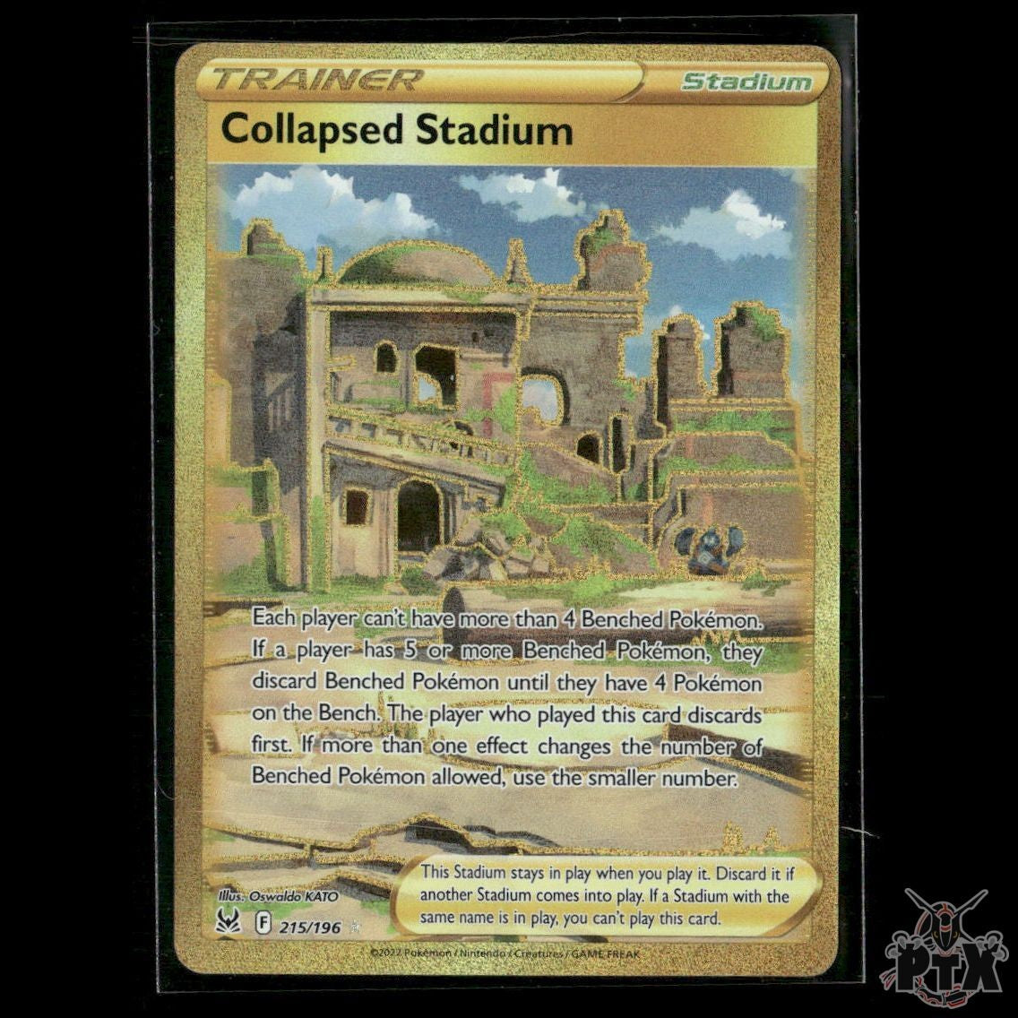 Collapsed Stadium (Secret) 215/196 SWSH11: Lost Origin NM Pokemon