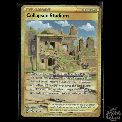 Collapsed Stadium (Secret) 215/196 SWSH11: Lost Origin NM Pokemon