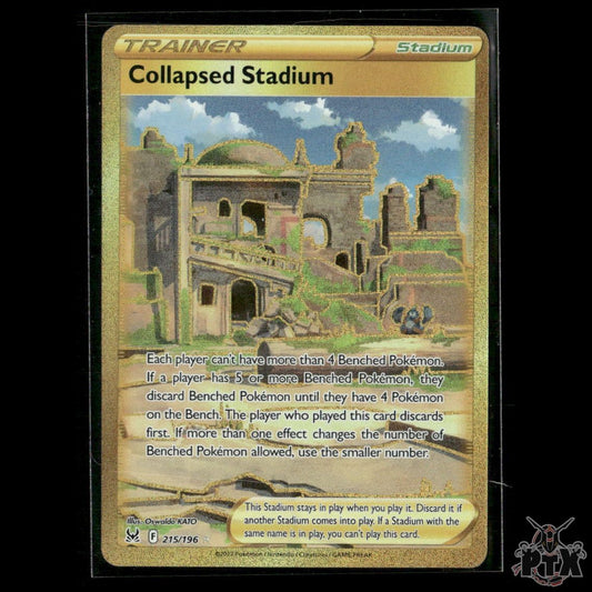 Collapsed Stadium (Secret) 215/196 SWSH11: Lost Origin NM Pokemon