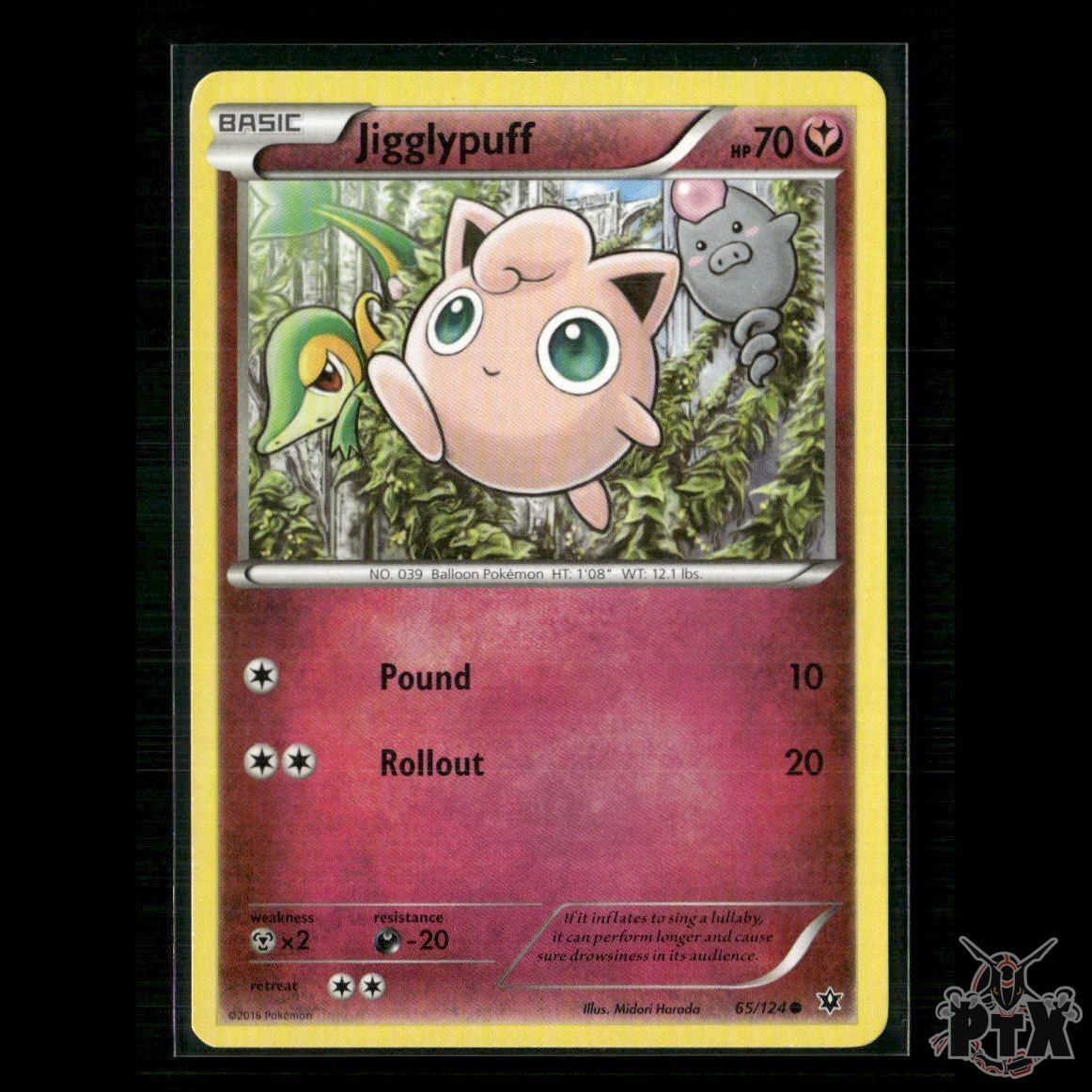 Jigglypuff 65/124 XY - Fates Collide LP Pokemon