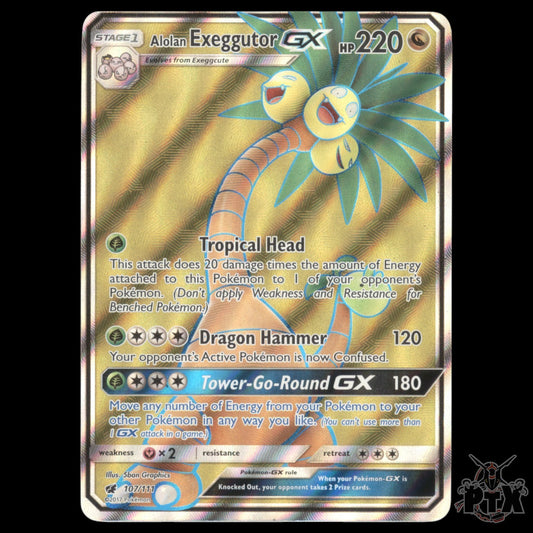Alolan Exeggutor GX #107/111 Crimson Invasion NM/Near Mint Pokemon 2017