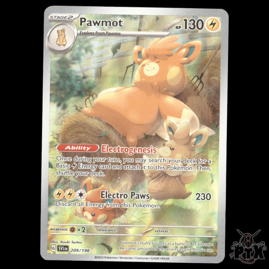 Pawmot #209/198 Scarlet & Violet Base NM/Near Mint Pokemon 2023