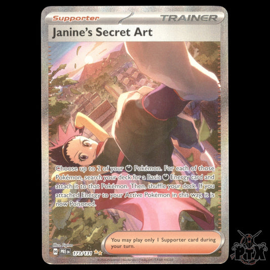 Janine's Secret Art #173/131 Prismatic Evolutions NM/Near Mint Pokemon 2025