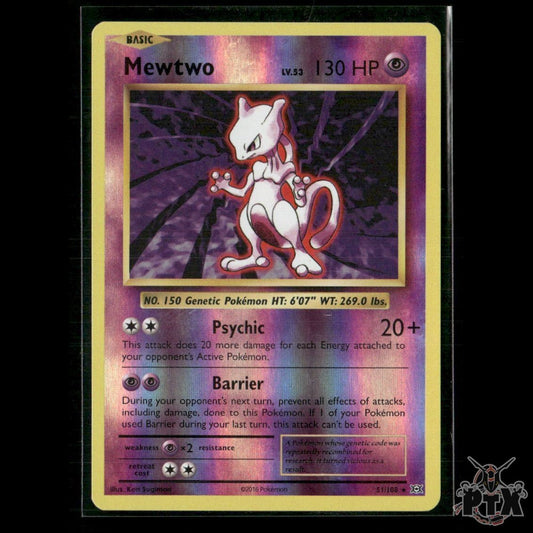Mewtwo Reverse Holo 51/108 XY - Evolutions NM Pokemon