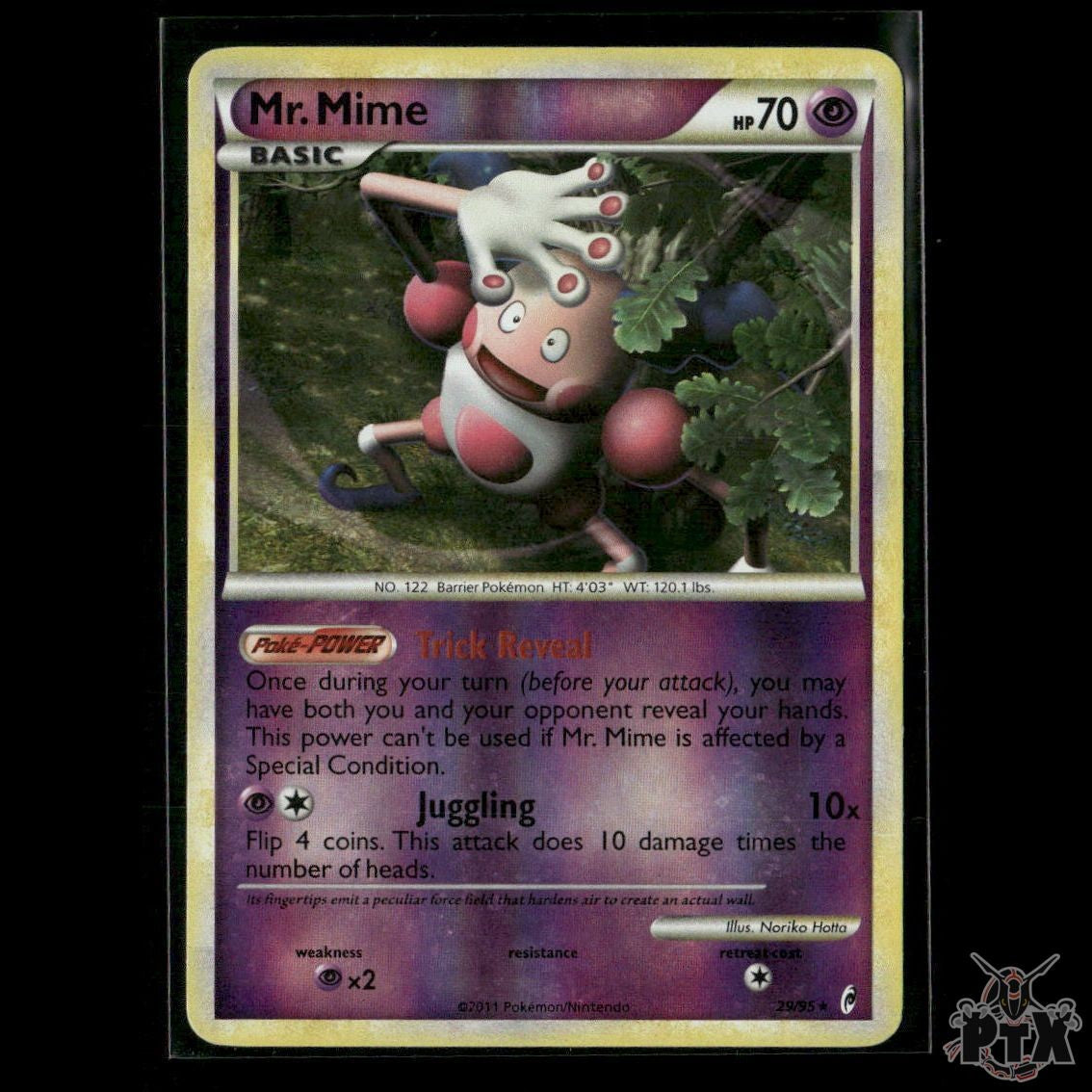 Mr. Mime Reverse Holo 29/95 Call of Legends HP Pokemon