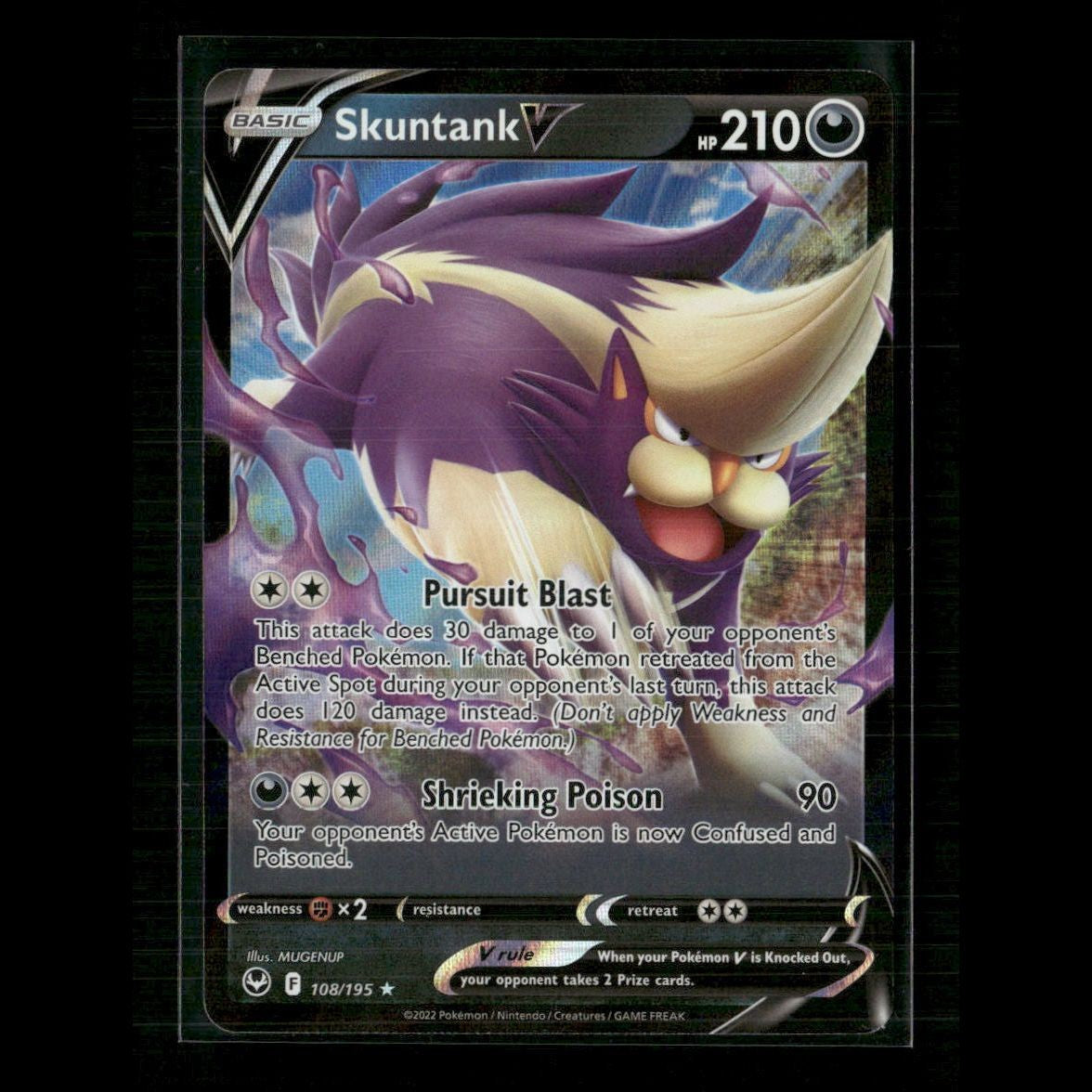 Skuntank V 108/195 SWSH12: Silver Tempest NM Pokemon