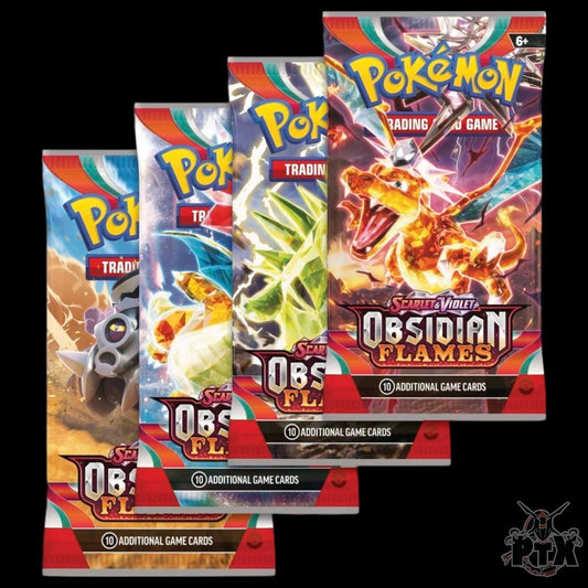 Obsidian Flames Booster Pack Art Set X4 Pack Pokemon 2023