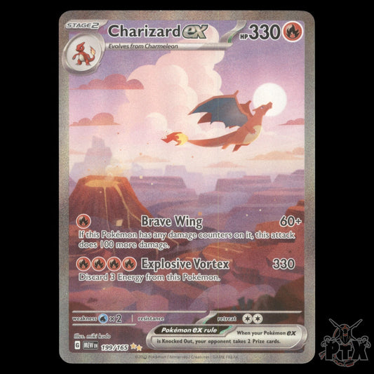 Charizard EX #199/165 Scarlet & Violet 151 S&V NM/Near Mint Pokemon 2023