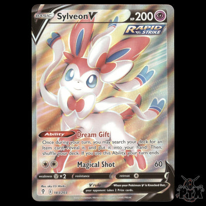 Sylveon V #183/203 Evolving Skies NM/Near Mint Pokemon 2021