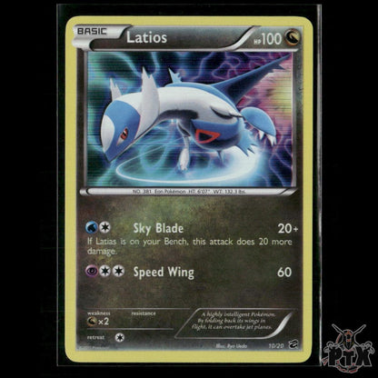 Latios Holo 10/20 Dragon Vault NM Pokemon