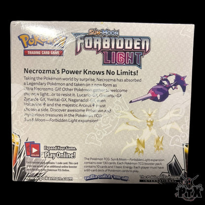 Forbidden Light Booster Box w/Acrylic Sun & Moon Factory Sealed Pokemon 2018