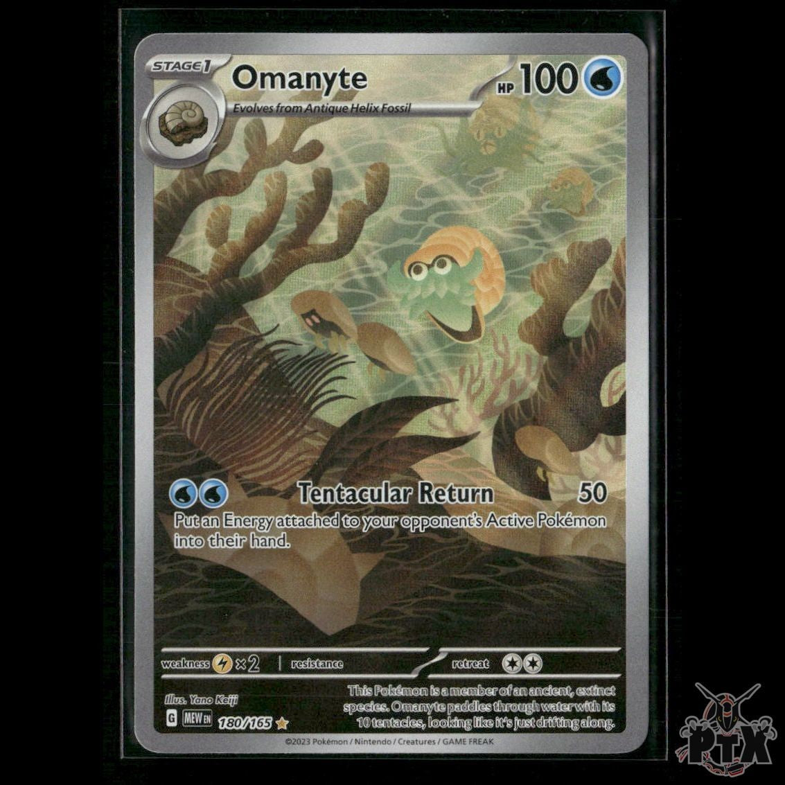 Omanyte 180/165 SV: Scarlet & Violet 151 NM Pokemon