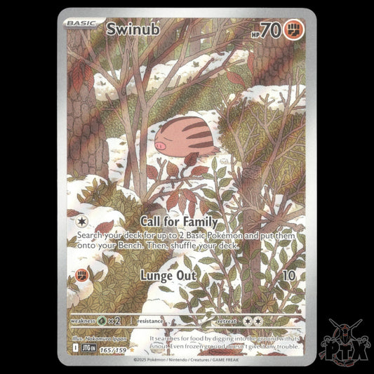 Swinub #165/159 Journey Together NM/Near Mint Pokemon 2025