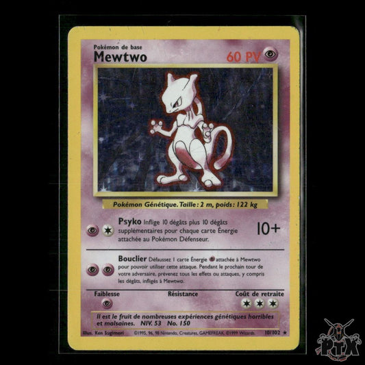 Mewtwo Holo 10/102 Base Set HP Pokemon