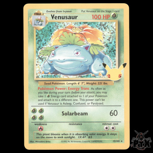 Venusaur #15/102 Celebration NM/Near Mint Pokemon 2020