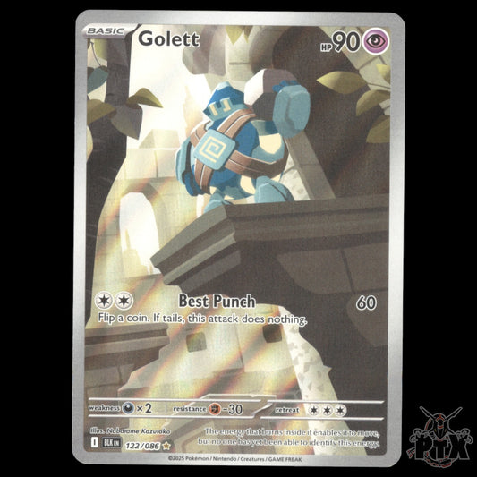 Golett #122/086 Black Bolt NM/Near Mint Pokemon 2025