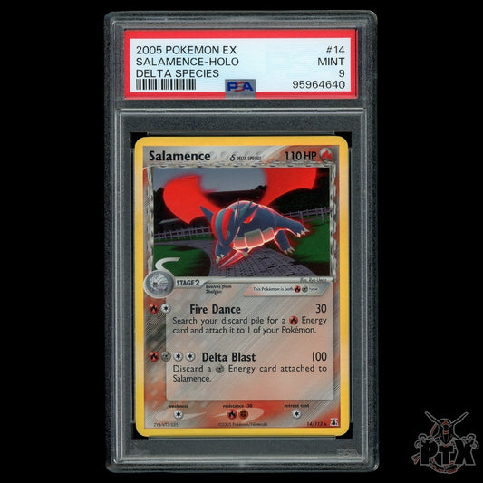 Salamence Holo #14/113 PSA 9 EX Delta Species Pokemon 2005
