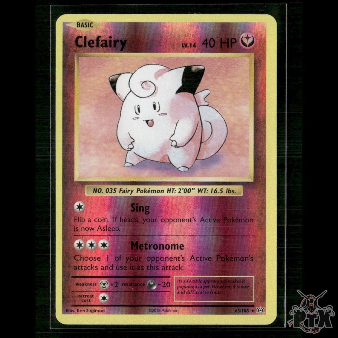Clefairy 63/108 XY - Evolutions NM Pokemon