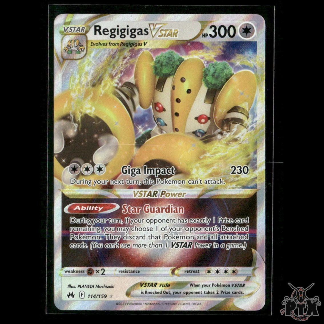 Regigigas VSTAR 114/159 SWSH: Crown Zenith NM Pokemon