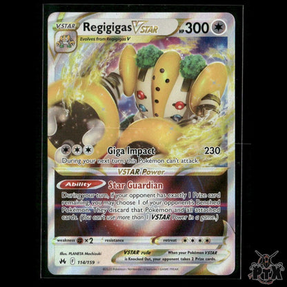 Regigigas VSTAR 114/159 SWSH: Crown Zenith NM Pokemon