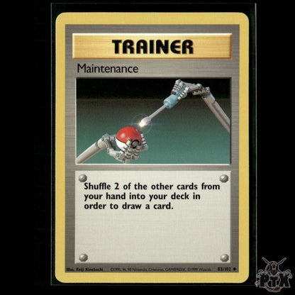 Maintenance 83/102 Base Set NM Pokemon