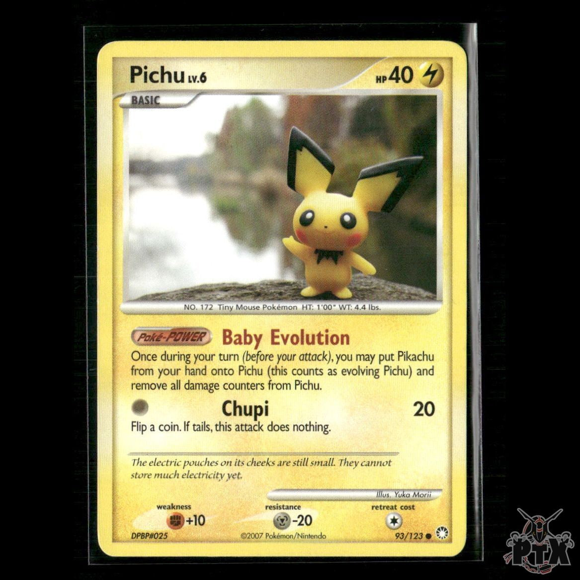 Pichu 93/123 Mysterious Treasures LP Pokemon
