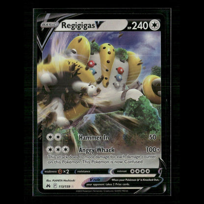 Regigigas V 113/159 SWSH: Crown Zenith NM Pokemon