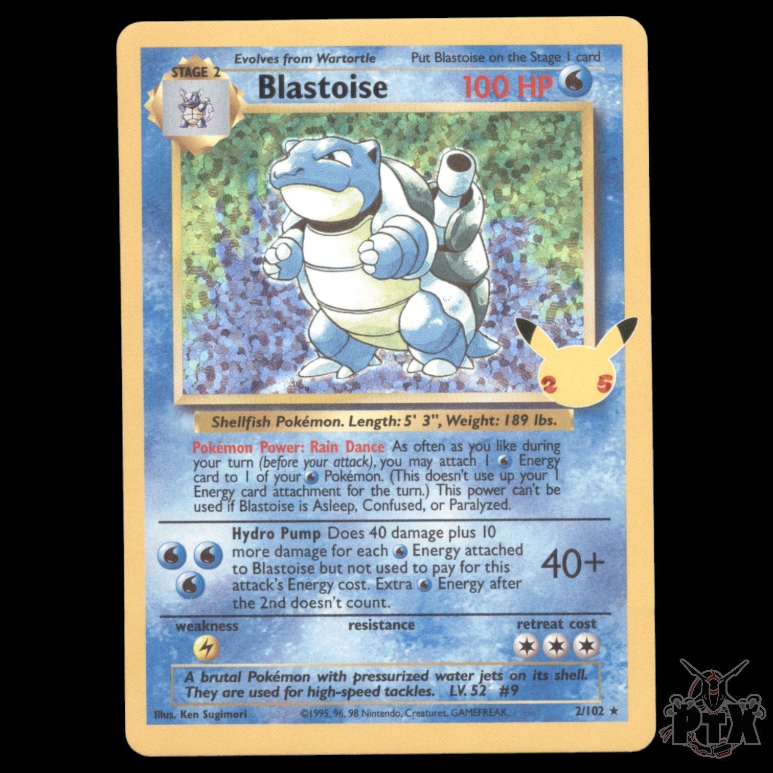 Blastoise #02/102 Celebration NM/Near Mint Pokemon 2020