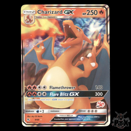Charizard gx (#60 Stamped) #9/68 Battle Academy Promo NM/Near Mint Pokemon 2019