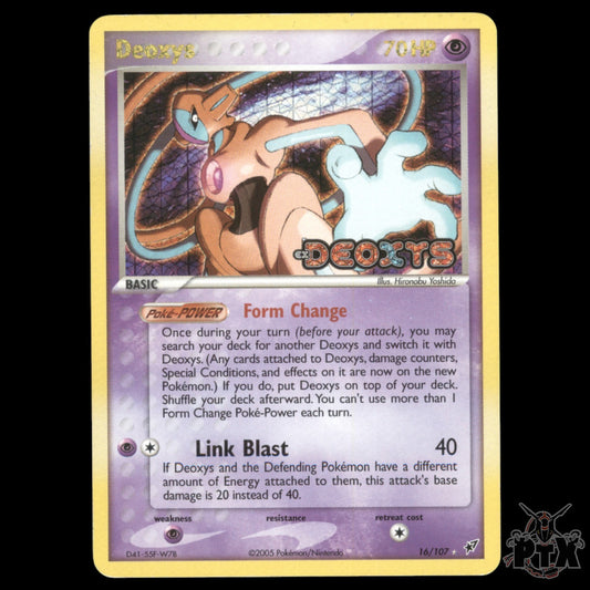 Deoxys Reverse Holo #16/107 EX Deoxys NM/LP Pokemon 2005