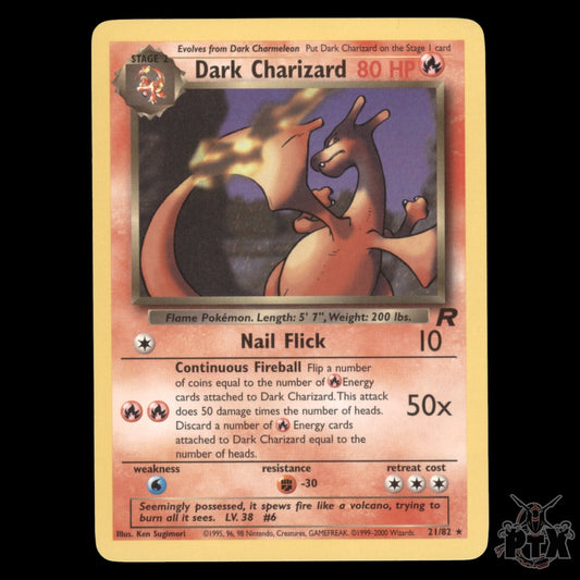 Dark Charizard #21/82 Team Rocket NM/Near Mint Pokemon 2000