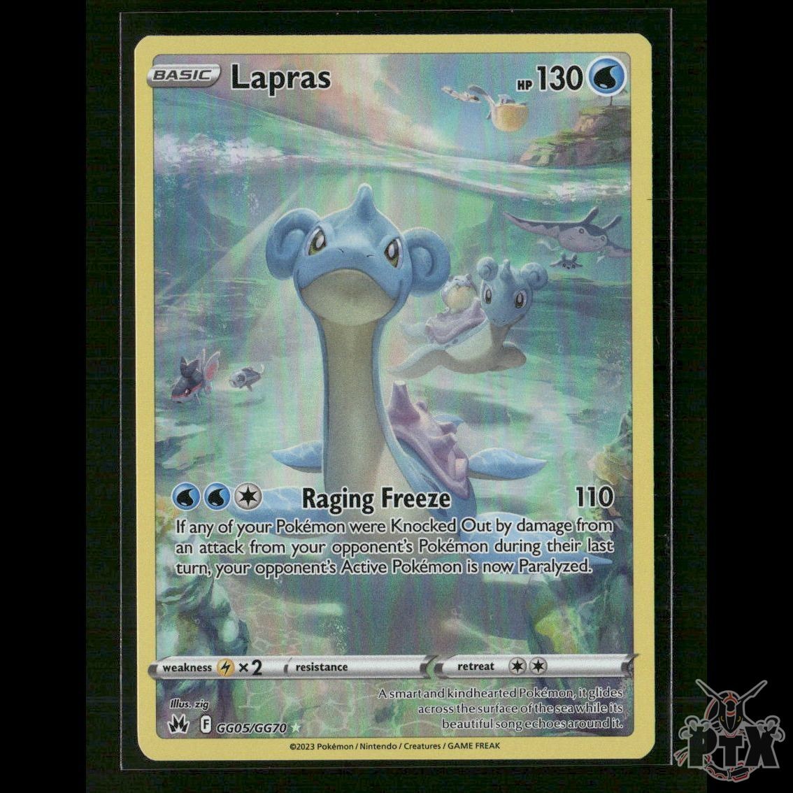 Lapras GG05/GG70 SWSH: Crown Zenith: Galarian Gallery NM Pokemon
