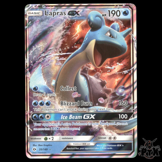Lapras GX #35/149 Sun & Moon Base Set NM/Near Mint Pokemon 2017