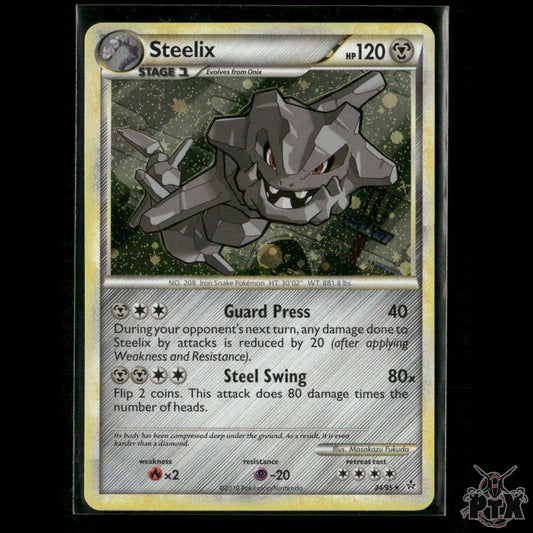 Steelix Holo 24/95 (HGSS Unleashed) Deck Exclusives LP Pokemon