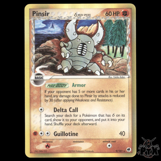Pinsir Holo #9/101 EX Dragon Frontiers NM/LP Pokemon 2006