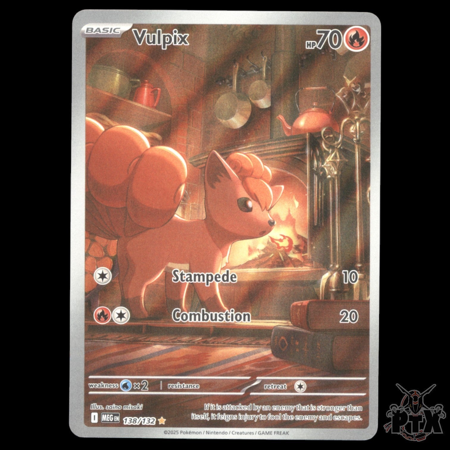 Vulpix #138/132 Mega Evolution NM/Near Mint Pokemon 2025