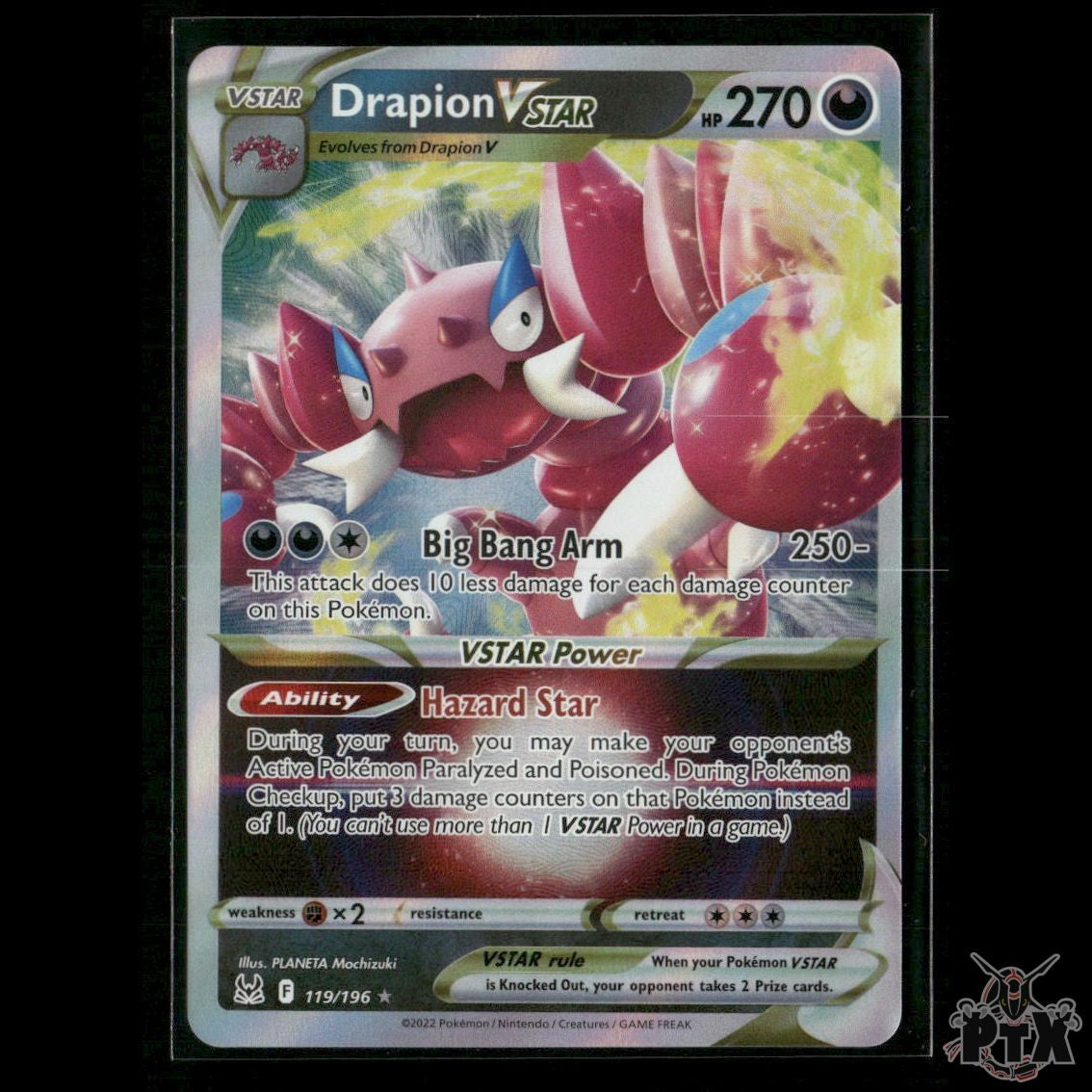 Drapion VSTAR 119/196 SWSH11: Lost Origin NM Pokemon