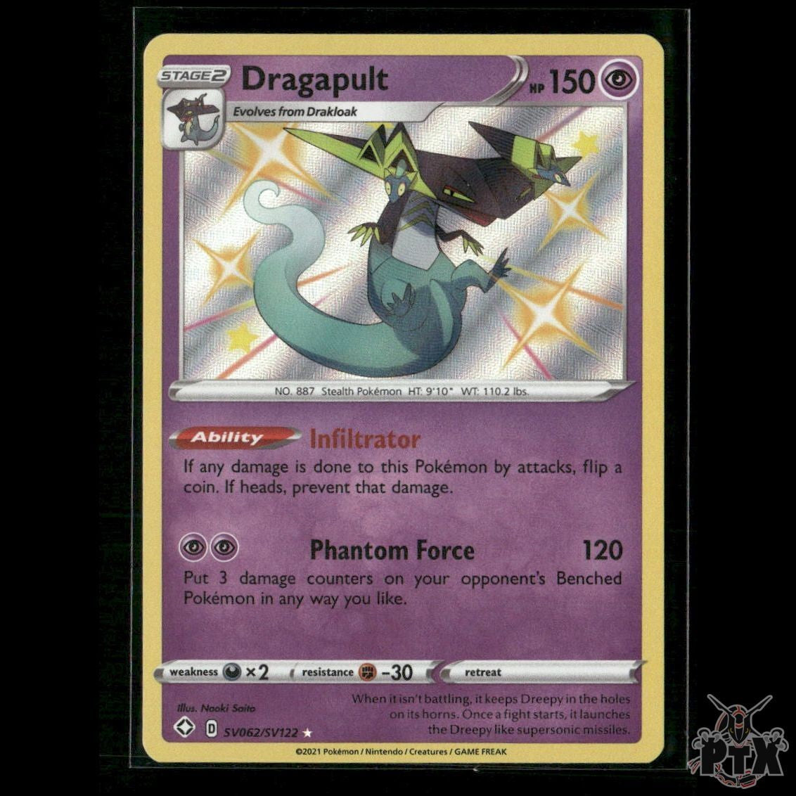 Dragapult SV062/SV122 Shining Fates: Shiny Vault NM Pokemon