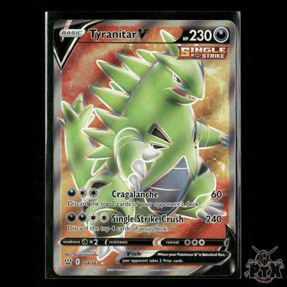 Tyranitar V (Full Art) 154/163 SWSH05: Battle Styles NM Pokemon