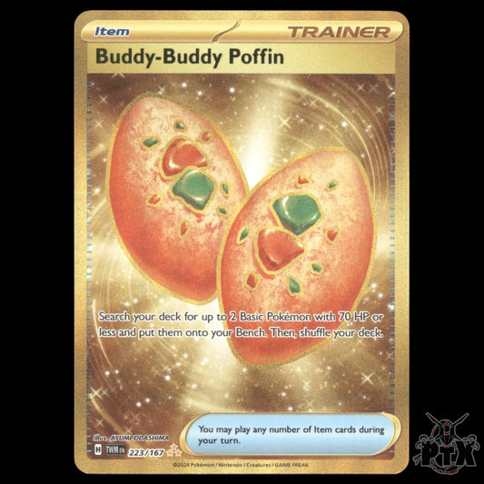 Buddy-Buddy Poffin #223/167 Twilight Masquerade NM/Near Mint Pokemon 2024