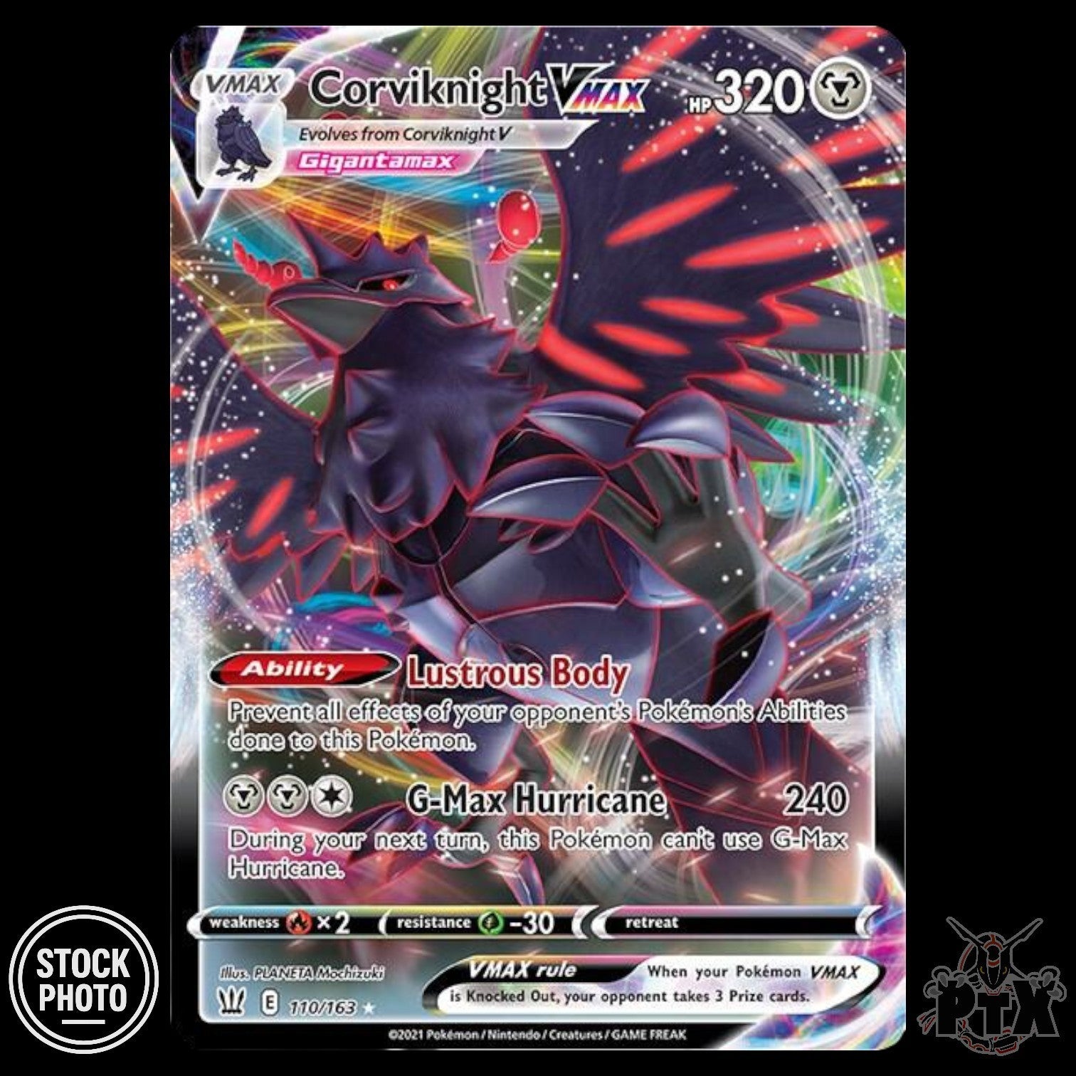 Corviknight VMAX #110/163 Battle Styles NM/Near Mint Pokemon 2021