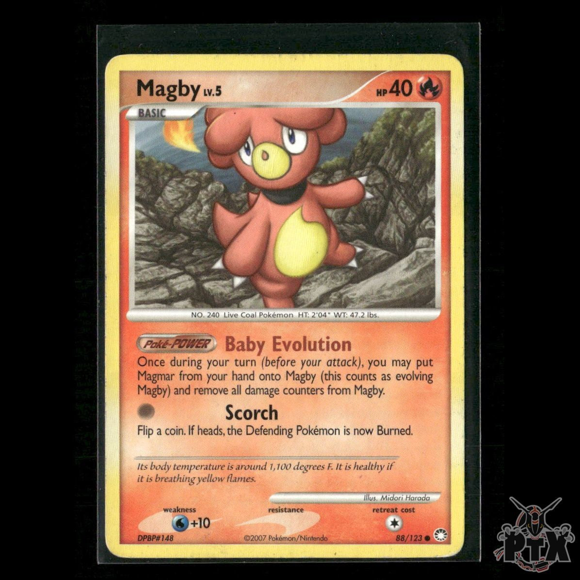 Magby 88/123 Mysterious Treasures HP Pokemon