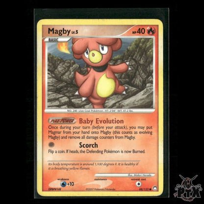 Magby 88/123 Mysterious Treasures HP Pokemon