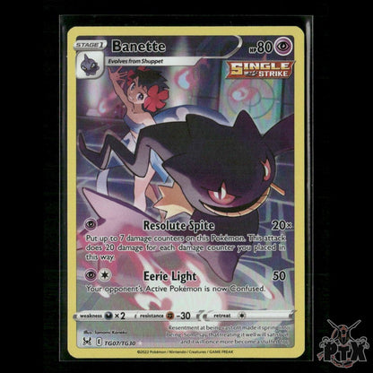 Banette TG07/TG30 SWSH11: Lost Origin Trainer Gallery NM Pokemon