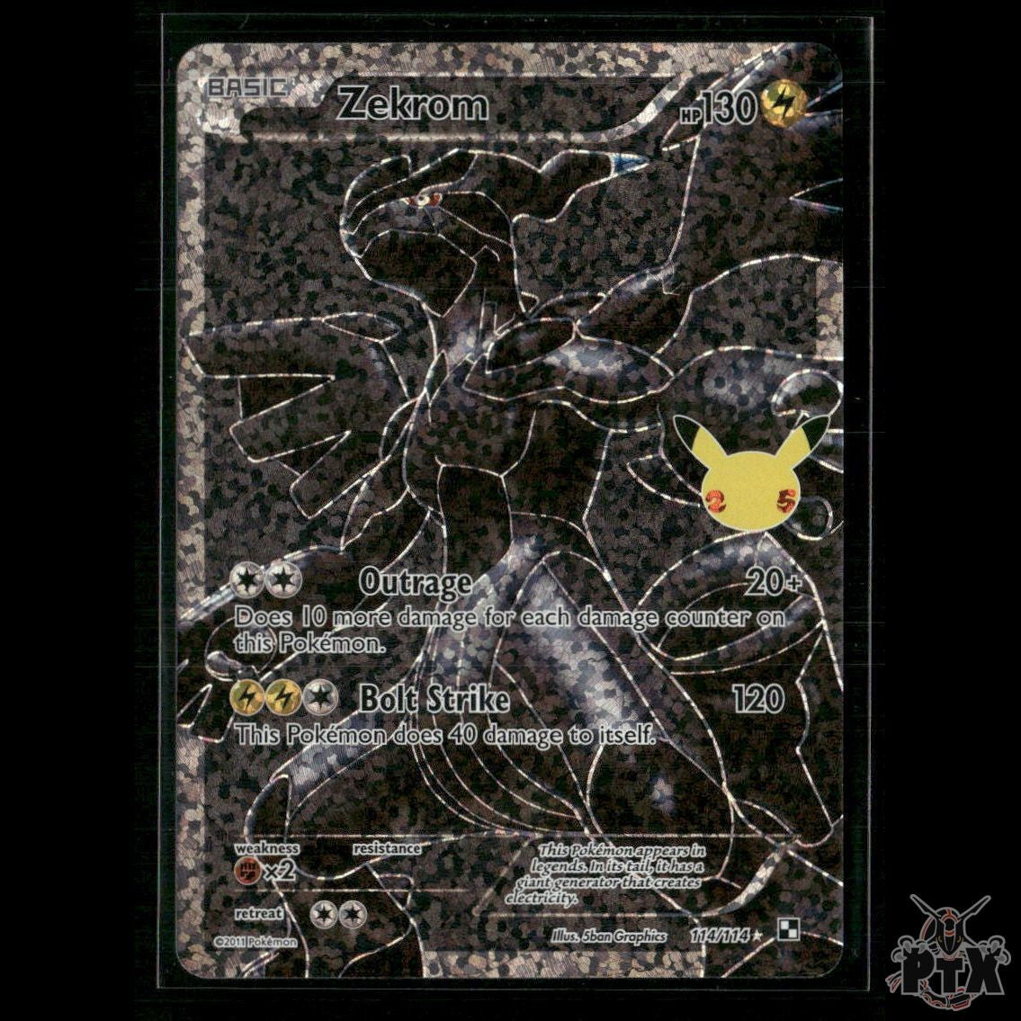 Zekrom 114/114 Celebrations: Classic Collection MP Pokemon