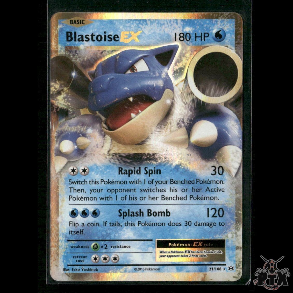 Blastoise EX 21/108 XY - Evolutions NM Pokemon